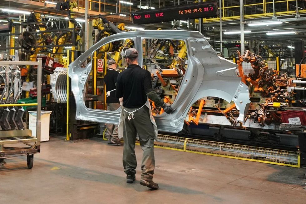 Car production at the Nissan factory in Sunerland