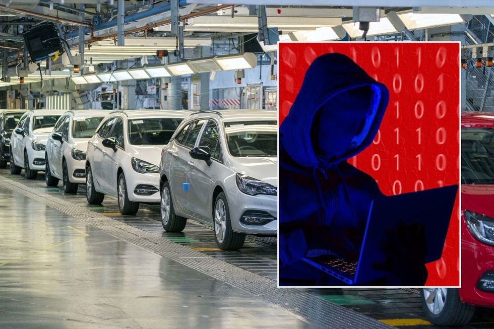 Car production factory and a hacker