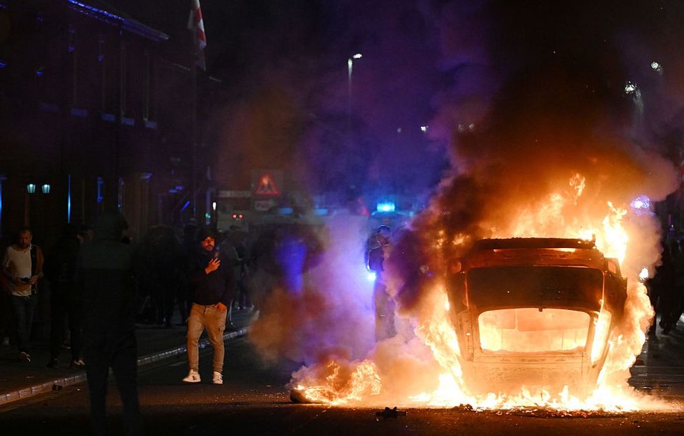Car set on fire