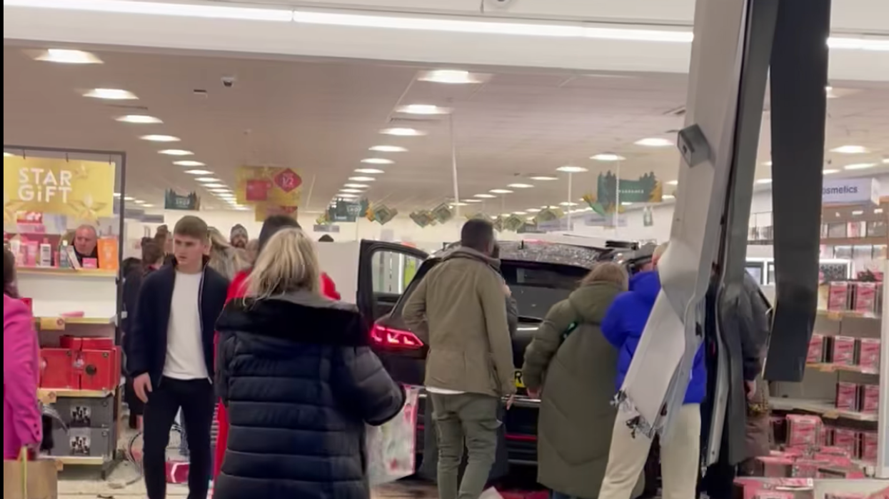 Car smashes into Boots