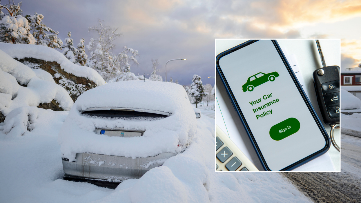 Car stuck in snow and car insurance policy