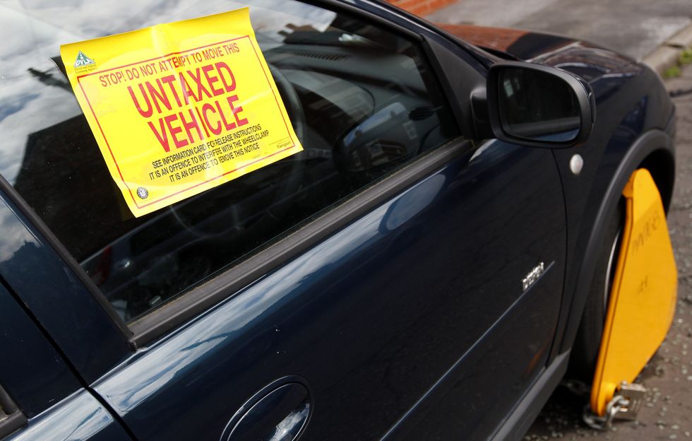 Car tax warning