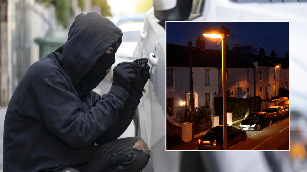 Car theft and parked cars in street