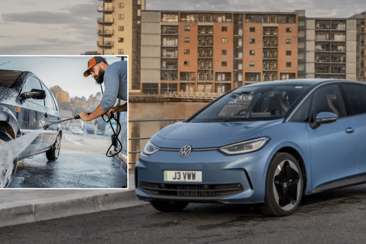 Car wash and Volkswagen vehicle