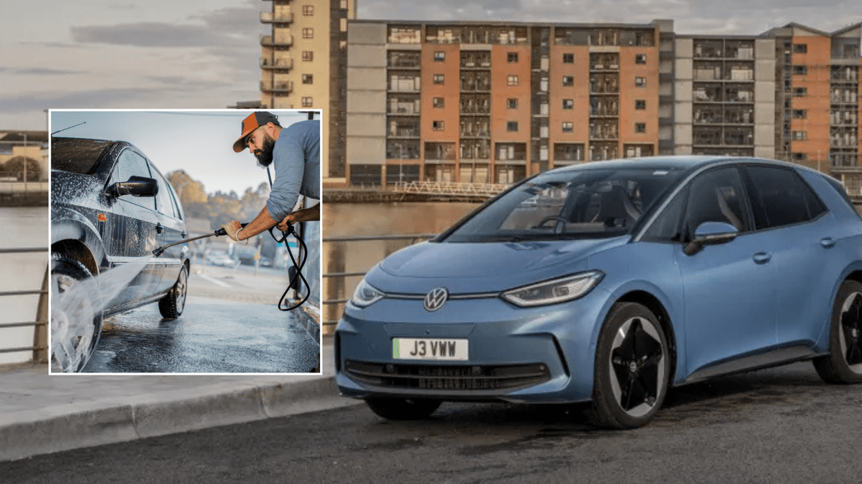 Car wash and Volkswagen vehicle