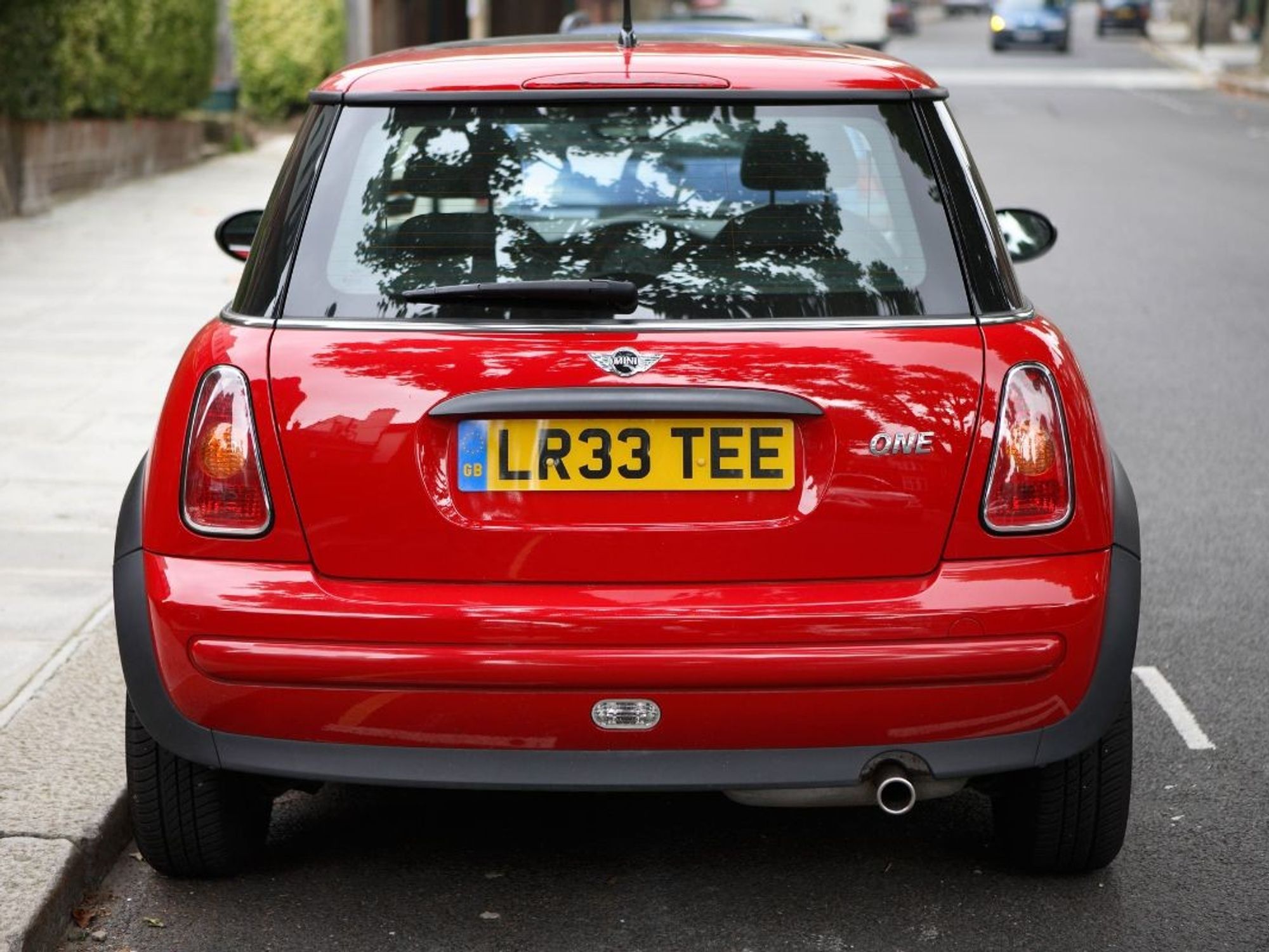 Car with number plate