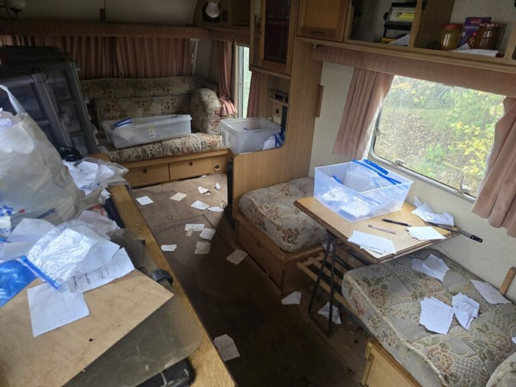 Caravan used to store keys by the rogue firm