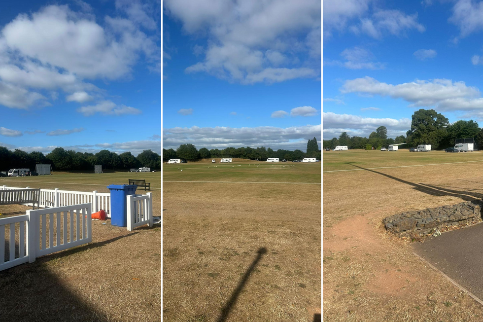 Caravans at Taunton Vale Sports Club