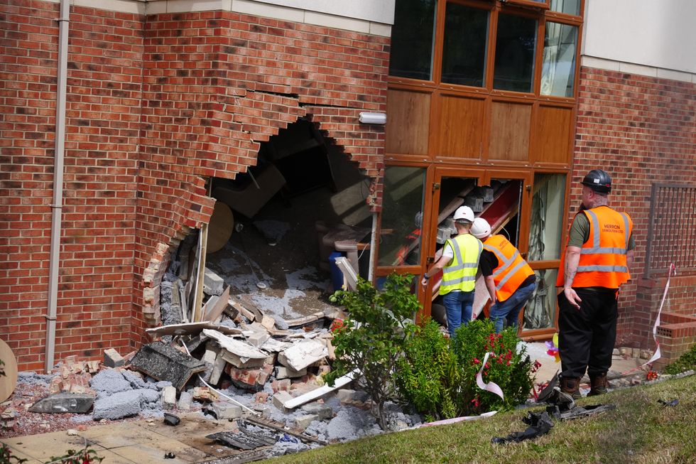 Care home crash aftermath