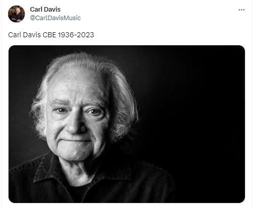 Carl Davis' Twitter