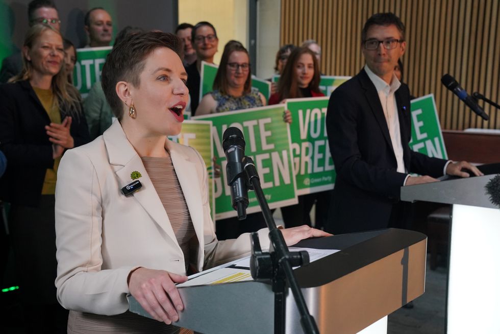 Carla Denyer and Adrian Ramsay for the Green Party