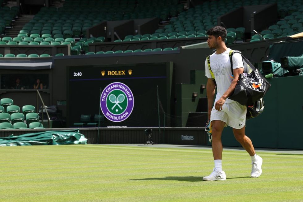Carlos Alcaraz at Wimbledon