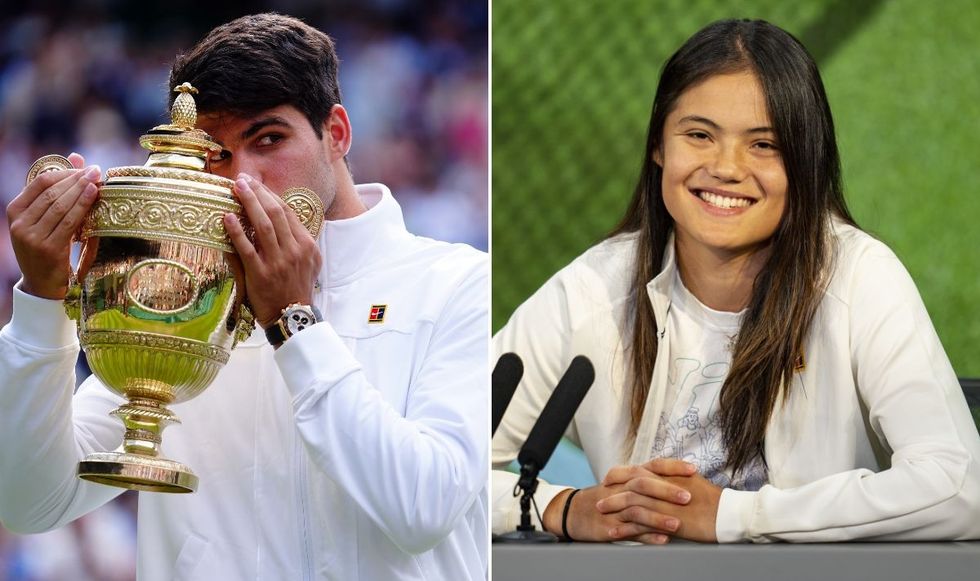 Carlos Alcaraz Emma Raducanu Wimbledon