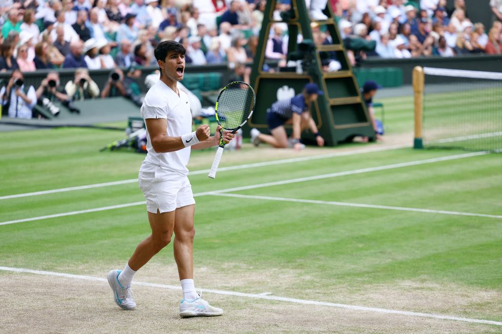 Carlos Alcaraz is through to the Wimbledon final