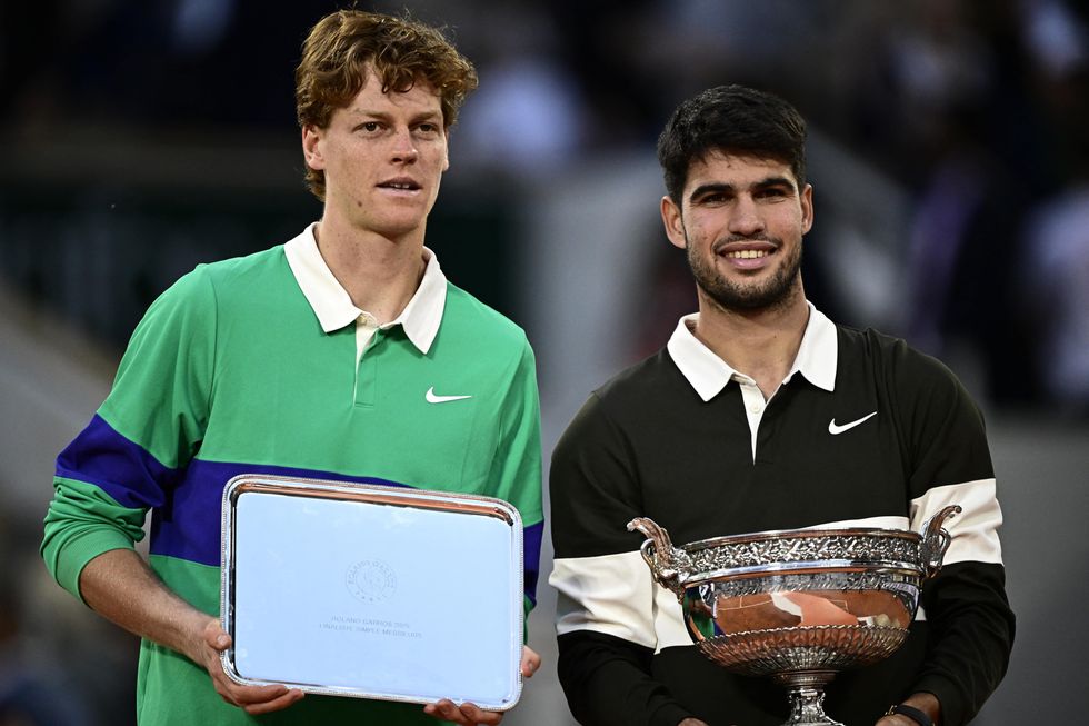 Carlos Alcaraz Jannik Sinner French Open final
