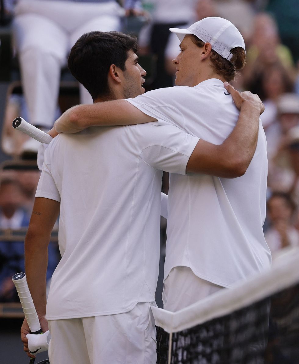Carlos Alcaraz Jannik Sinner Wimbledon