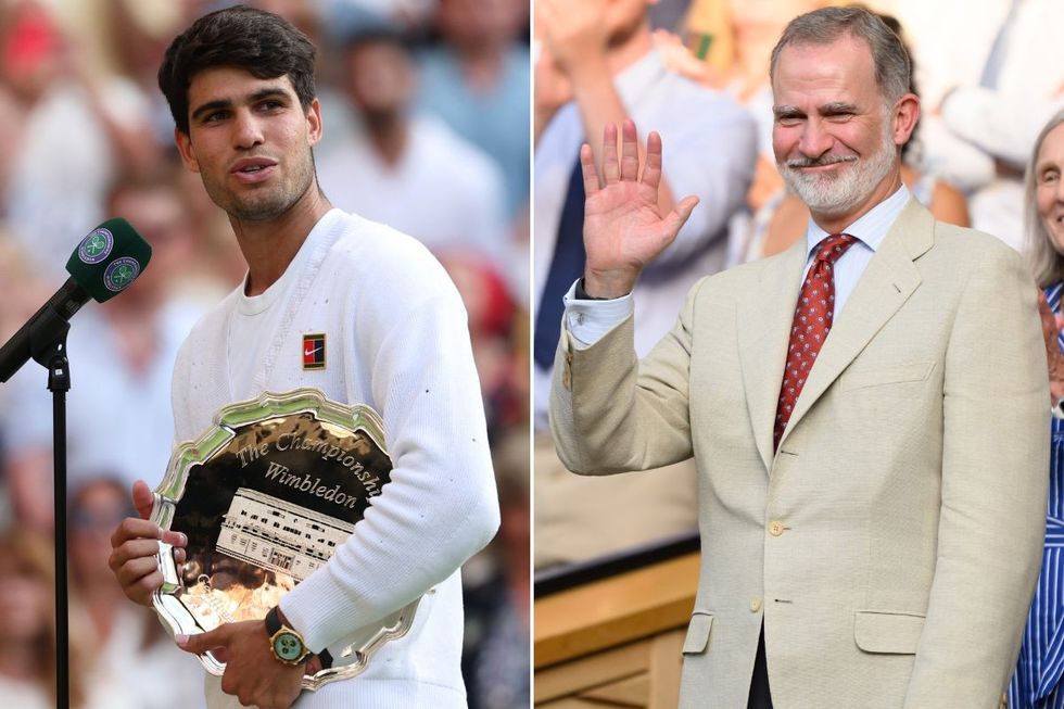 Carlos Alcaraz, King Felipe VI of Spain