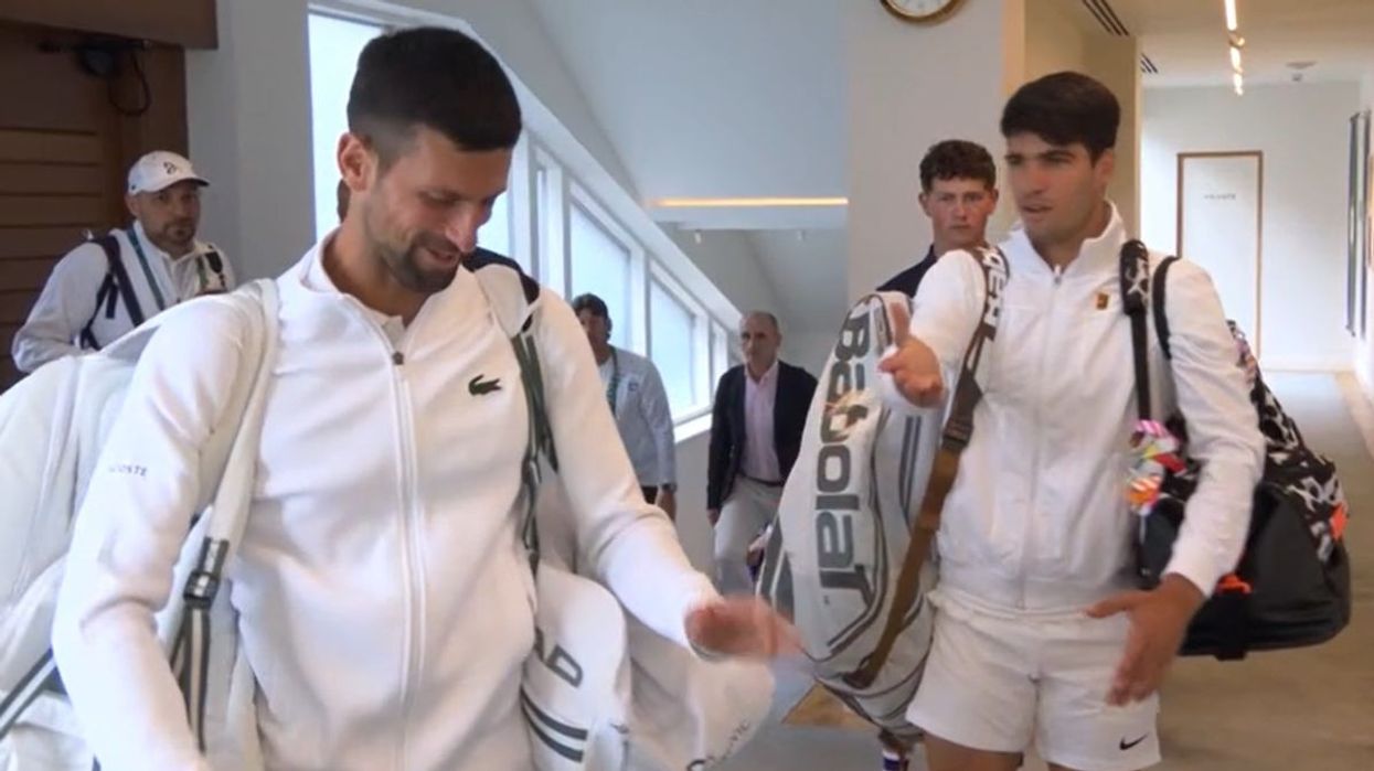 Carlos Alcaraz let Novak Djokovic walk ahead