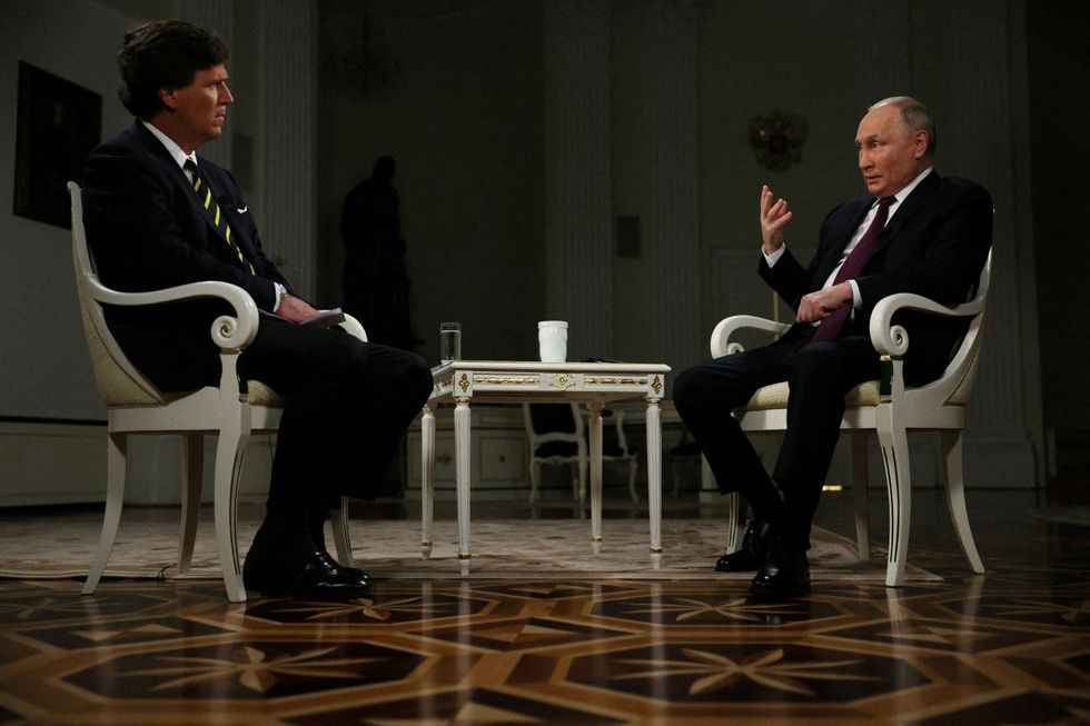 Carlson interviewing Putin