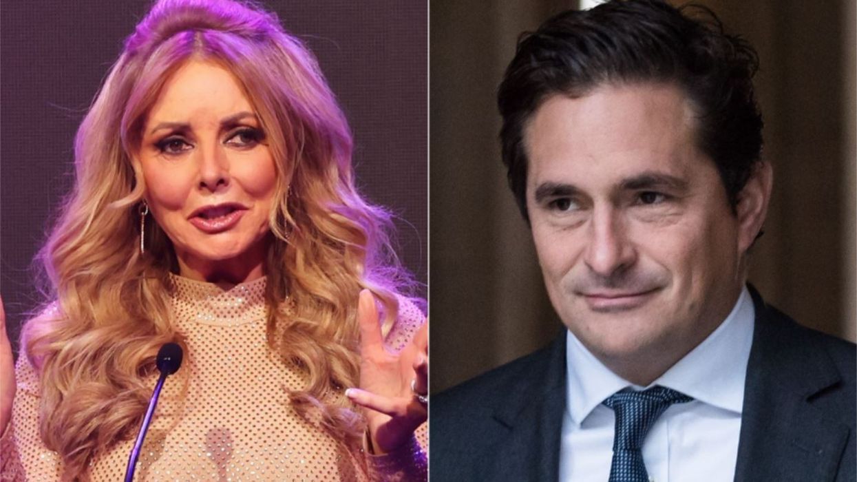 Carol Vorderman and Johnny Mercer