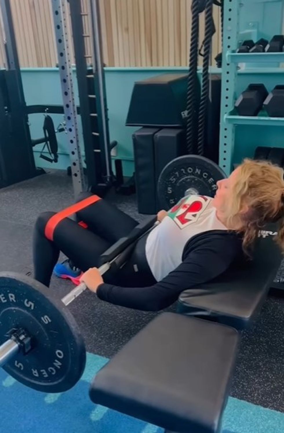 Carol Vorderman at gym