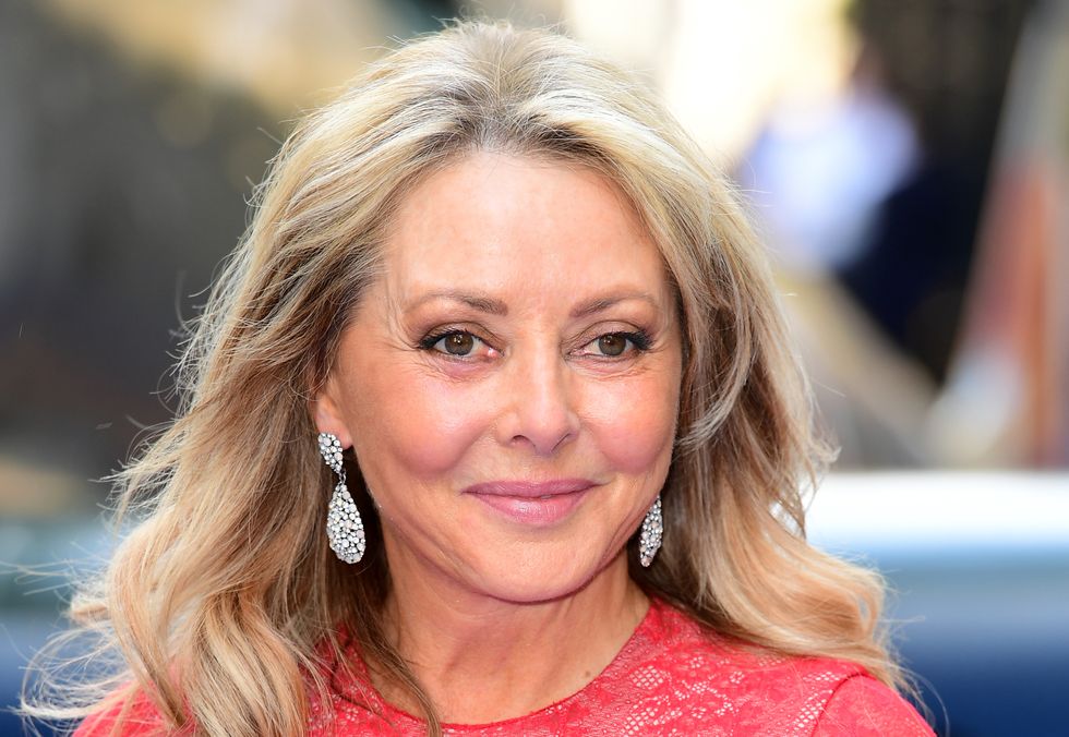 Carol Vorderman attending the premiere of Spitfire, held at the Curzon Mayfair, London.