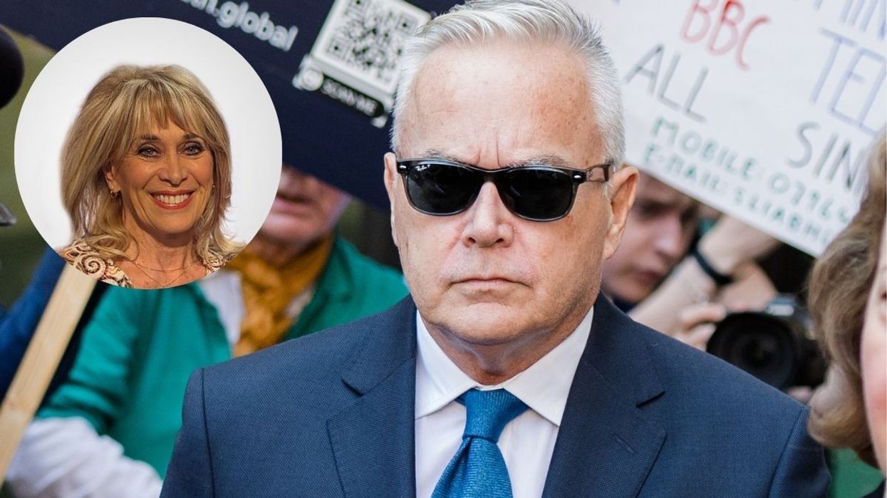 Carole Malone and Huw Edwards