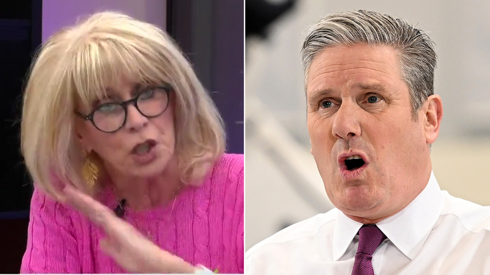 Carole Malone and Keir Starmer