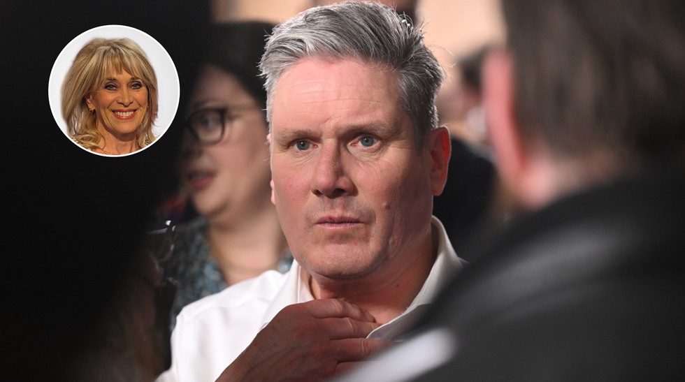 Carole Malone (left), Keir Starmer (right)