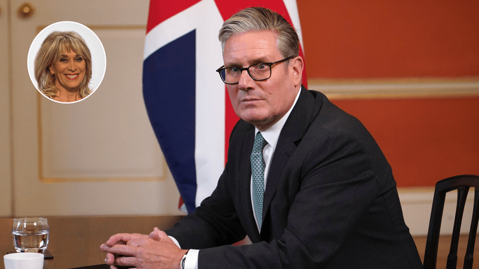 Carole Malone (left), Keir Starmer (right)