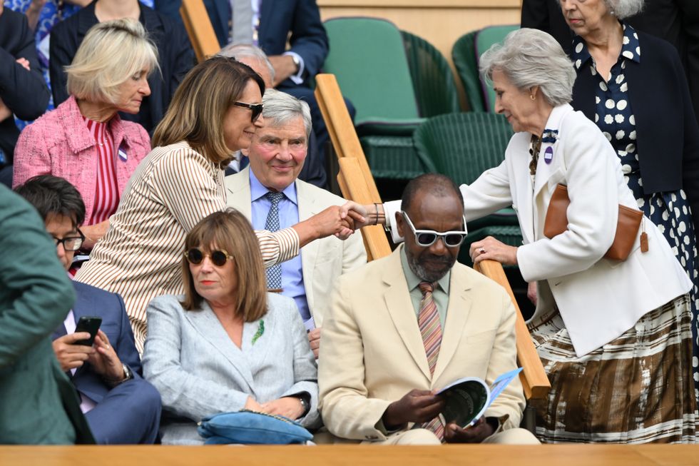 Carole Middleton and the Duchess of Gloucester
