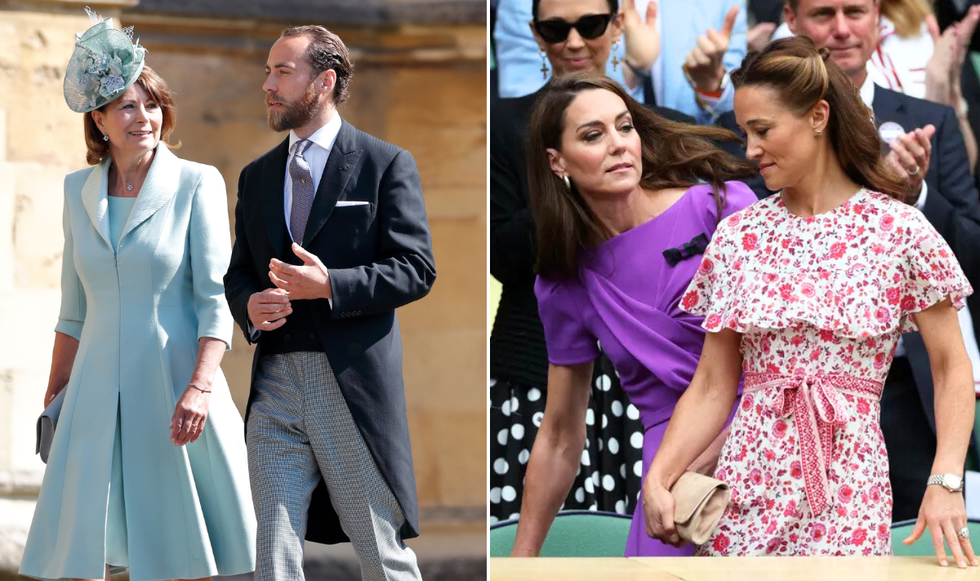 Carole Middleton, James, Kate and Pippa