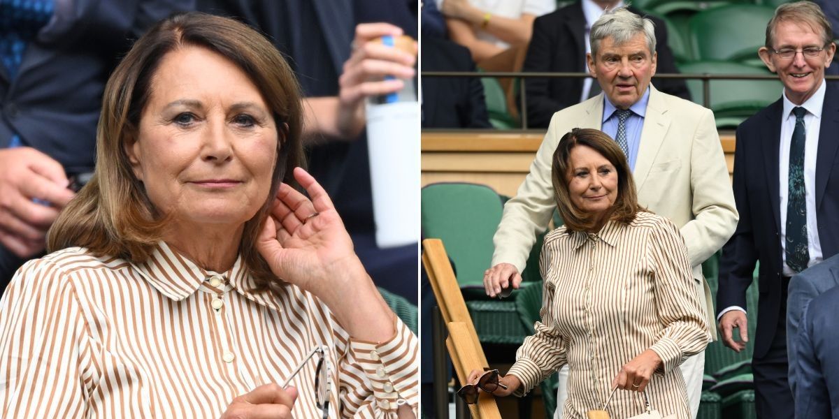 Carole Middleton and Michael Middleton pictured at Wimbledon ahead of Kate Middleton’s appearance Carole Middleton and Michael Middleton pictured at Wimbledon ahead of Kate Middleton’s appearance