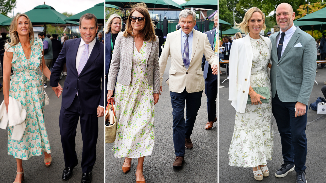 Carole Middleton, Zara Tindall and Harriet Sperling