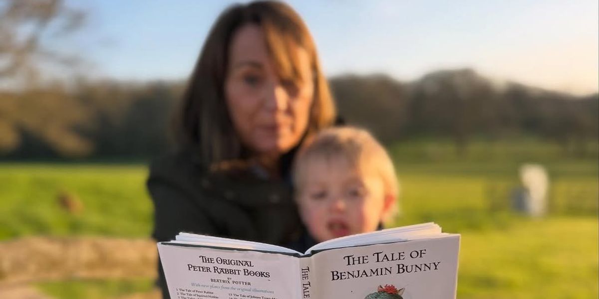 Carole Middleton pictured holding her grandson amid Easter celebrations Carole Middleton pictured holding her grandson amid Easter celebrations