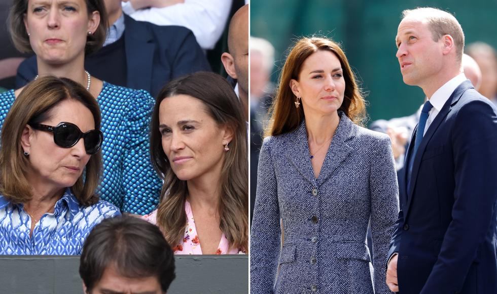 Carole, Pippa Middleton, Princess Kate and Prince William