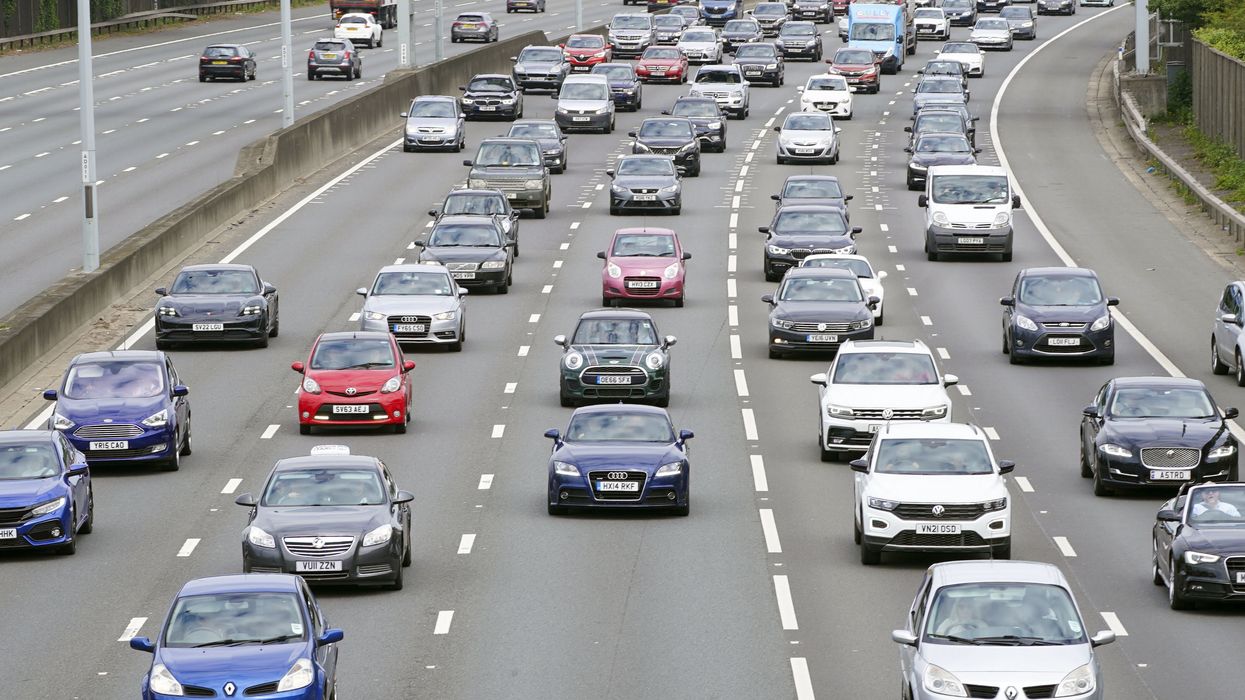Cars driving on the motorway