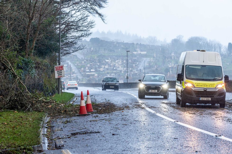 Cars driving on the road