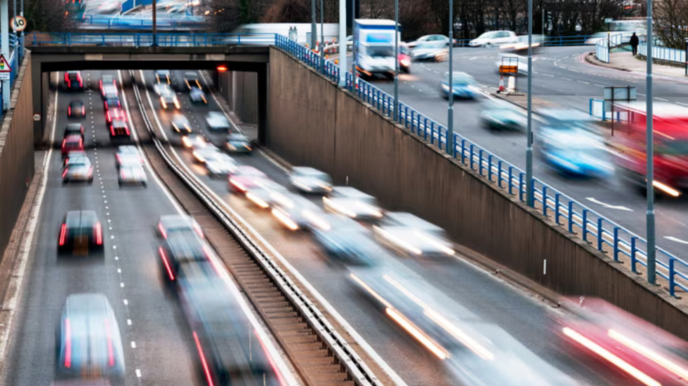 Cars in a city