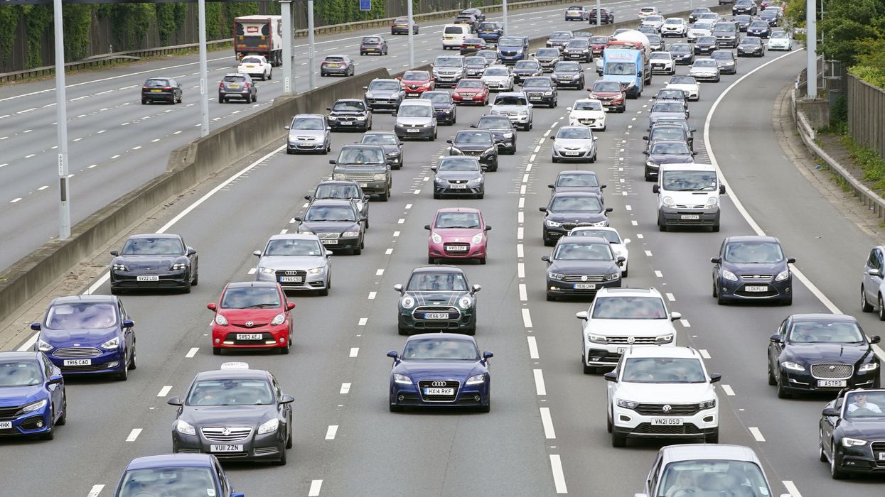 Cars on a busy road