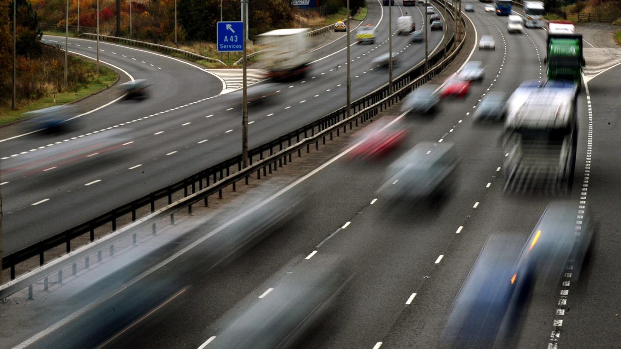 Cars on a motorway