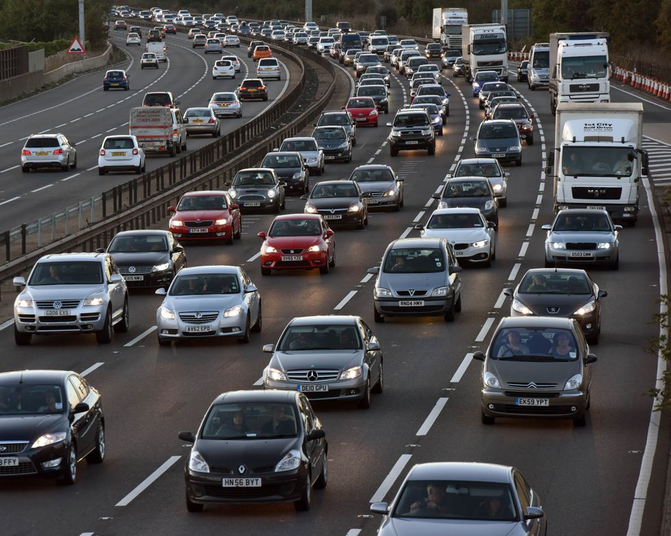 Cars on motorway