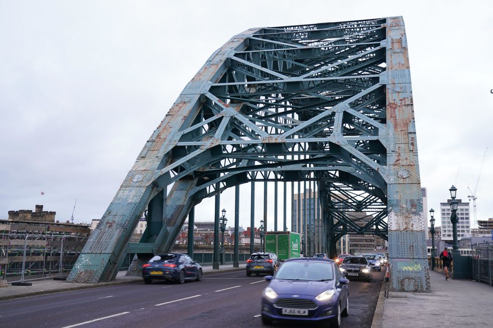 Cars on Tyne Bridge