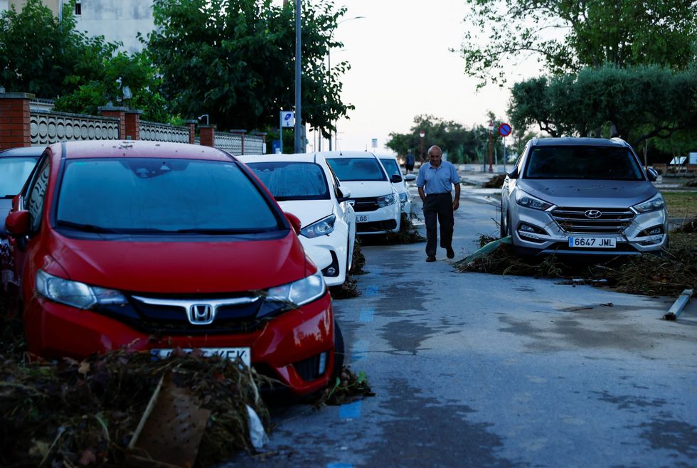 Cars were damaged from the fierce flooding\u200b