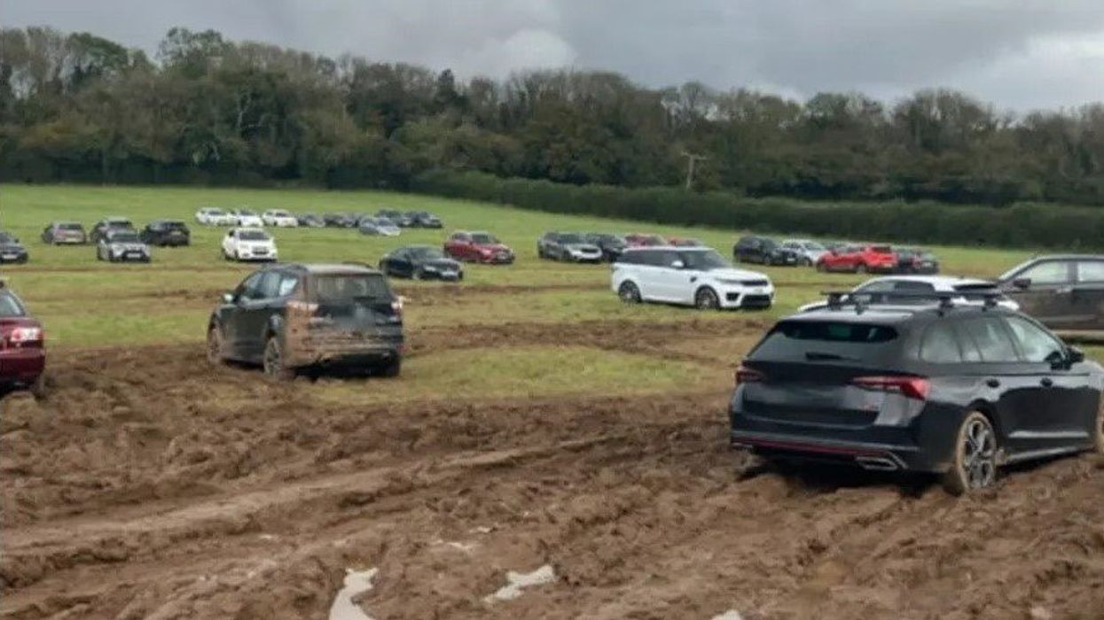 Cars were dumped in muddy fields by the rogue firm