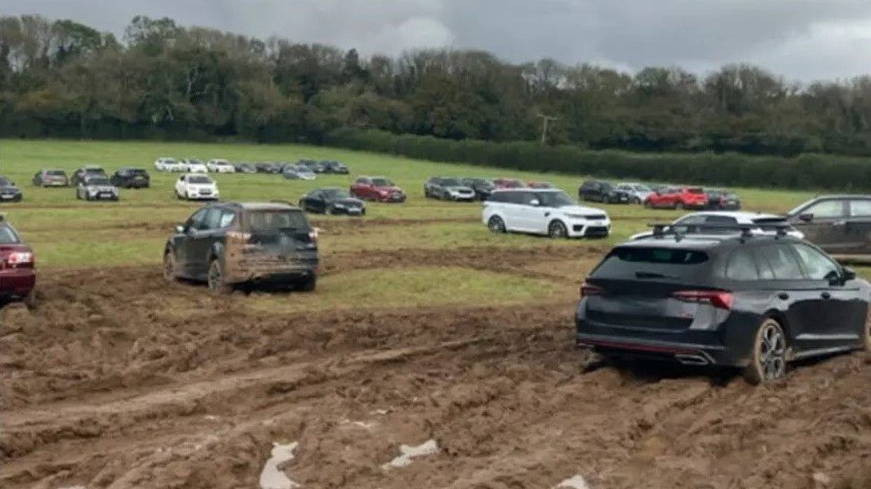 Cars were dumped in muddy fields by the rogue firm