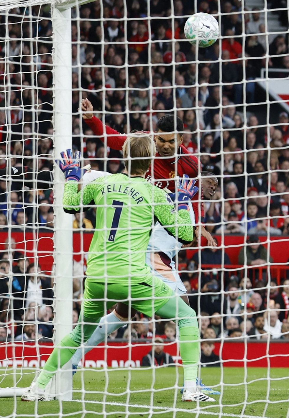 Casemiro headed Man United in front against Brentford