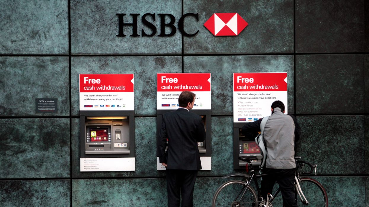 Cash machines at HSBC