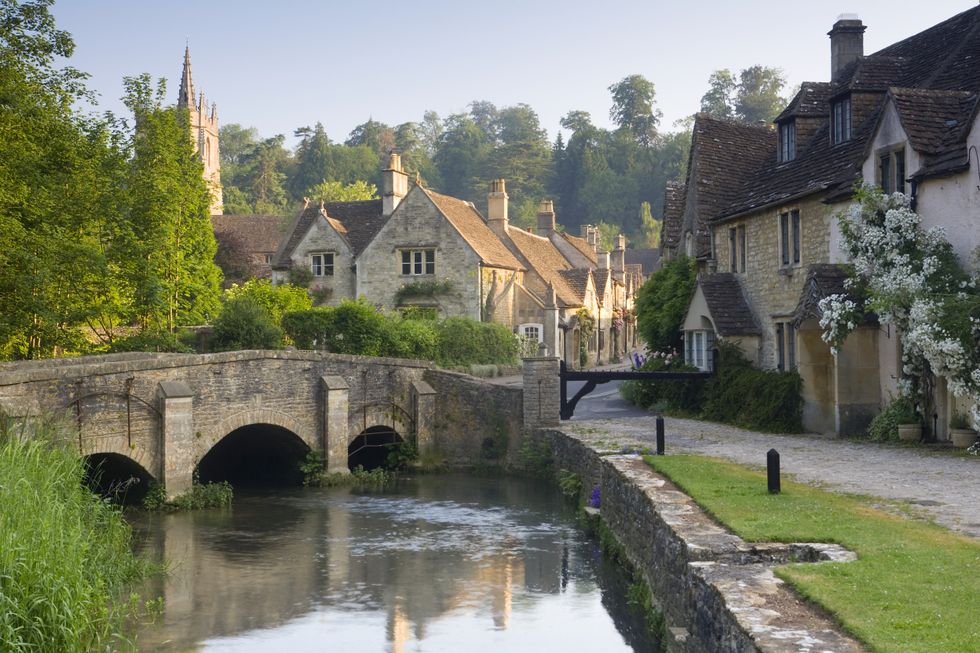 Castle Combe stock image