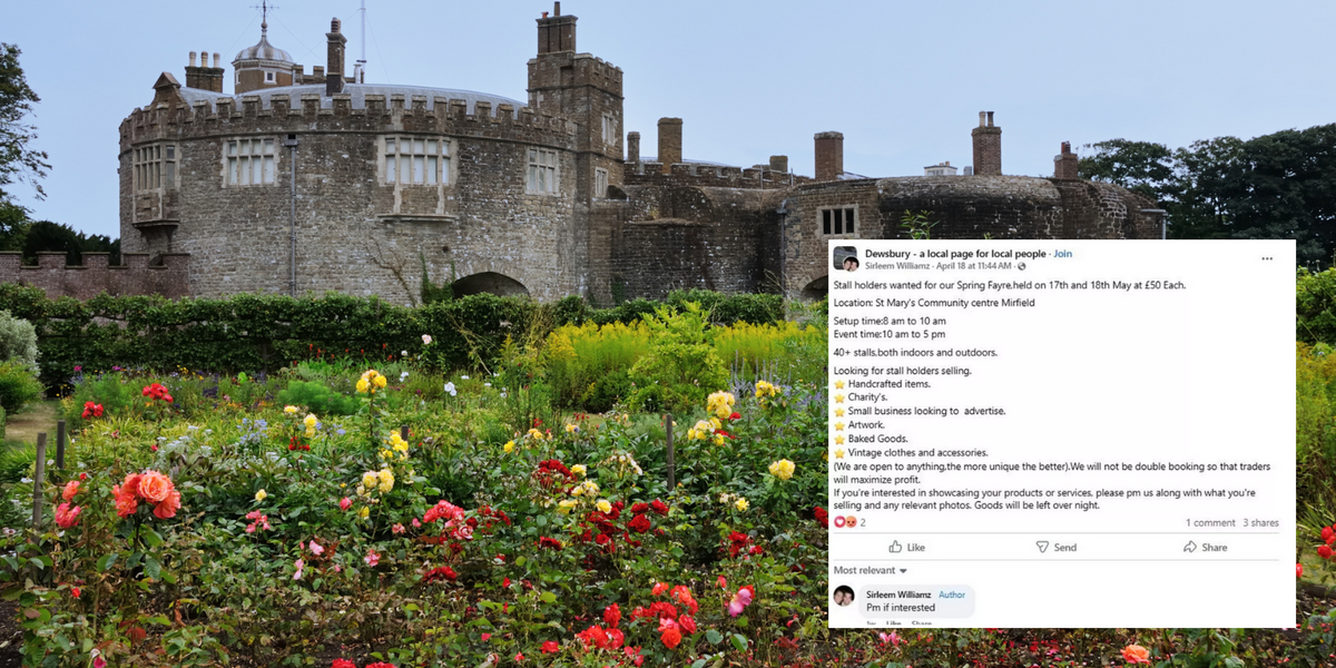 NextImg:English Heritage distances itself from £50 stallholders scam after castle and gardens targeted